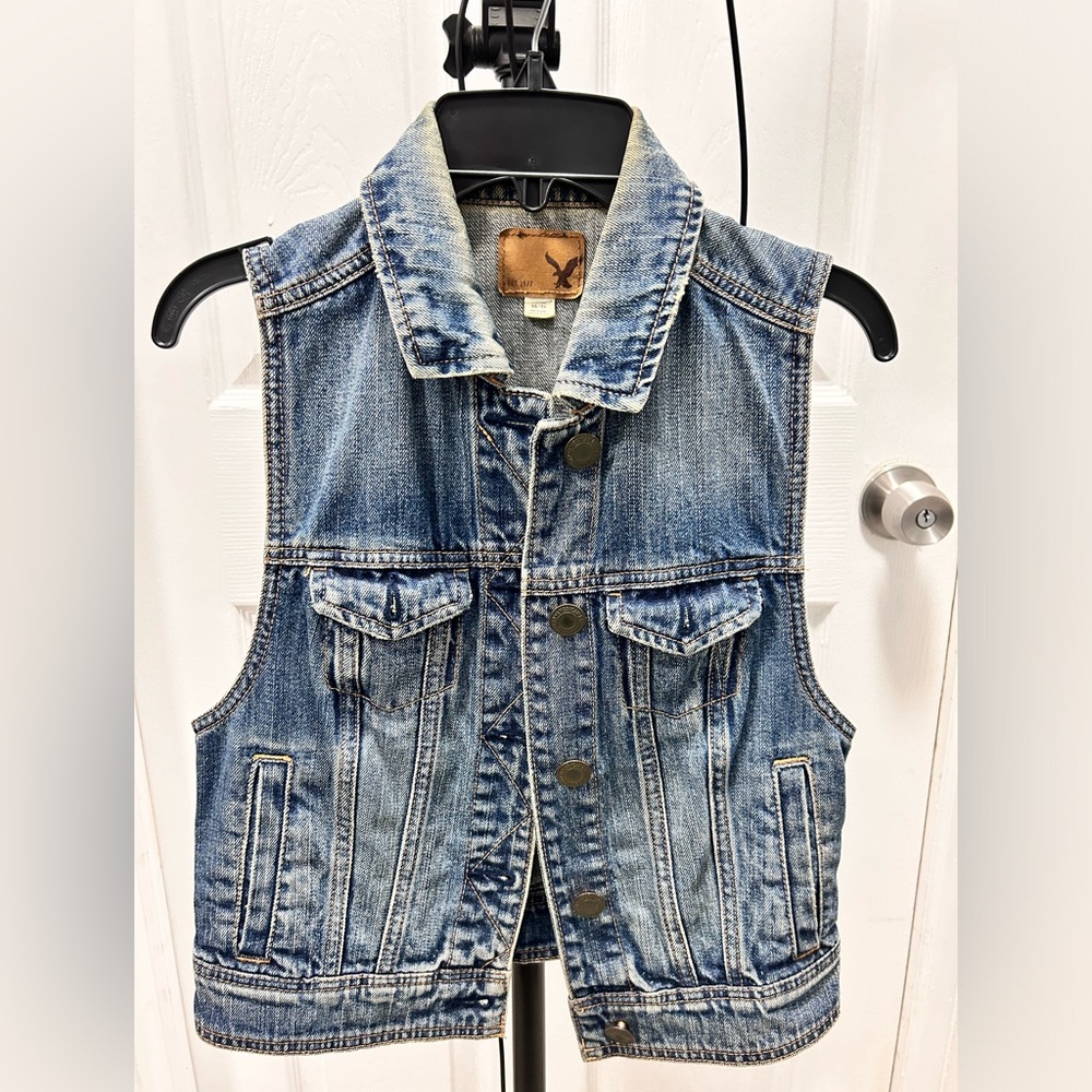 American Eagle Denim Vest